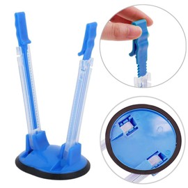 Forlush Pack of 4 Baggy Rack, Plastic Bags Stand, Freezer Baggy Holder, for Food Waste Bags, Handbags