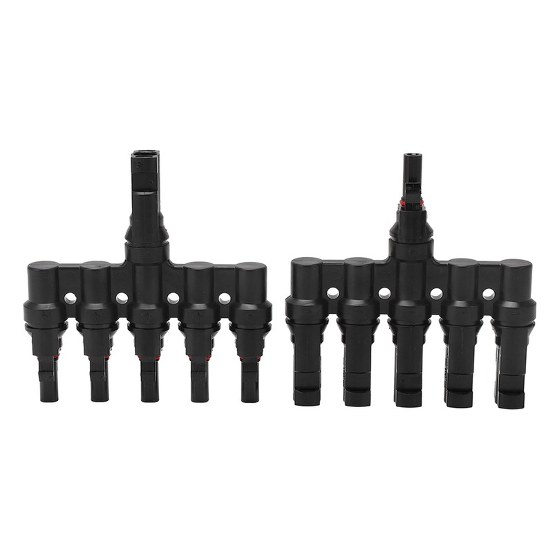 1 Pair Solar Panel Connector T Branch Cable Splitter Coupler