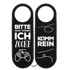 Bitte Nicht Stören Ich Zocke - PU Leather Material Gaming Accessories Room Decoration Gamer Gift Teenager Boy