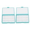 2Pcs Portable Watercolor Box Detachable Easy to Clean Compact Mini