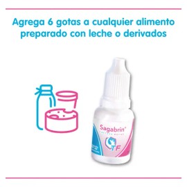 Pack 5pz, Sagabrin Tf 10ml, Lactasa En Gotas