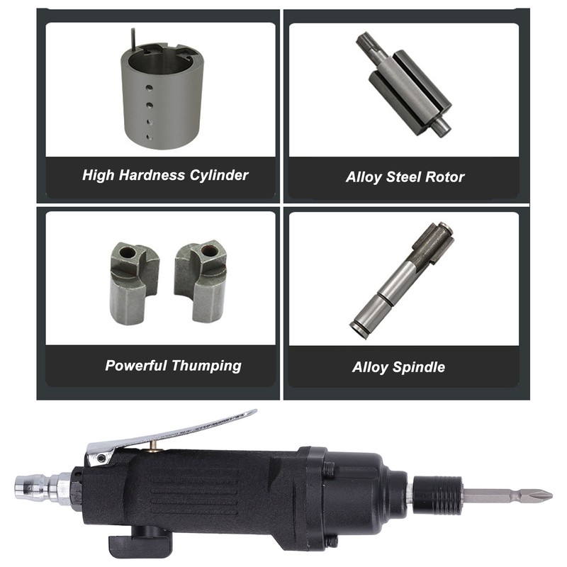 Air Screwdriver Pneumatic Tool 9000rpm CW CCW Rotation Alloy Steel