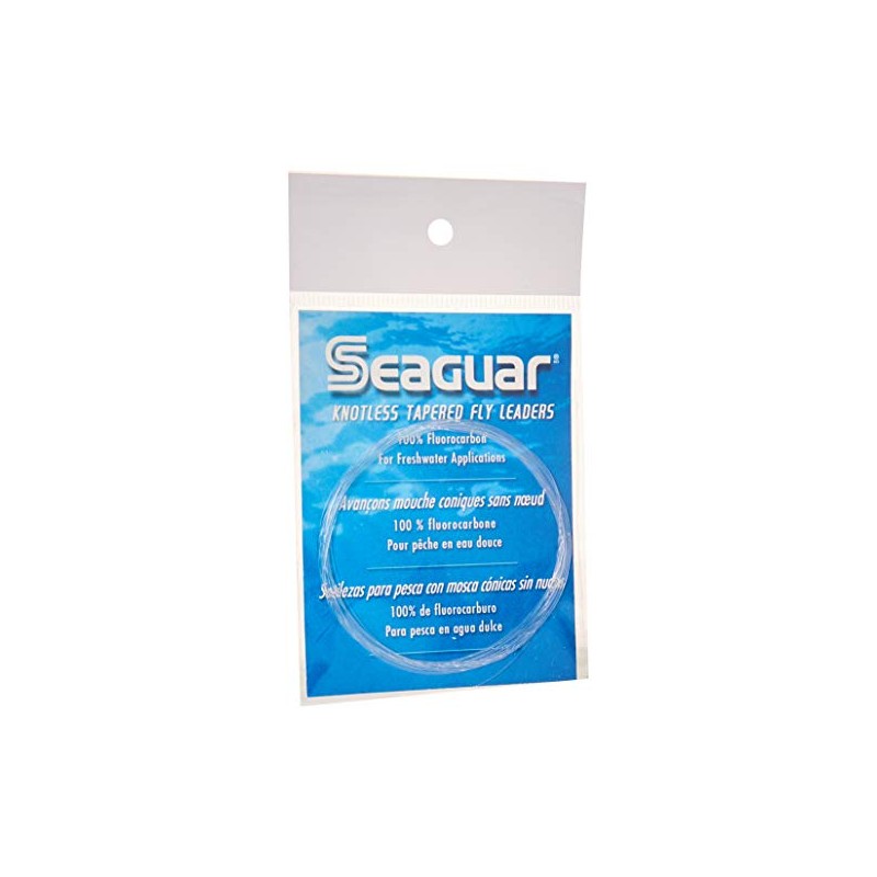Seaguar Knotless 9-Feet Fluorocarbon Tapered Leader, 6X