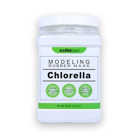 estheSKIN No.112 Chlorella Peel Off Type Modeling Rubber Mask Powder, Jar with Measuring Spoon, For Facial Skin Care, 850g (30oz)