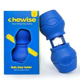 PetClan Chewise Bully Stick Holder, Improved Bully Sticks Holder, Ultimate Secure Heavy Duty, BPA-Free Safety Device to Prevent Choking, Fits Various Bully Sticks and Dog Sizes