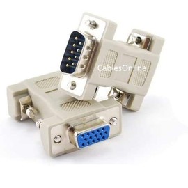 CablesOnline DB9 Male to HD15 VGA Female Multisync Video Adapter (AD-V02)