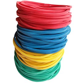 400 bandas de goma de colores de 1.5 pulgadas de 1.496 in y 1.5 pulgadas, bucles de goma elásticos elásticos resistentes, bandas elásticas multiusos p