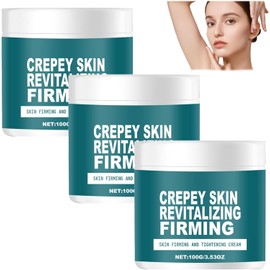 Crepey Skin Repair Treatment - Face Tightening Cream for Neck/Body Firming Cream for Loose Areas 72H Deep Hydration Fast-Absorbing Non-Greasy All Skin Types Reduces Fine Lines 100g (3PCS)