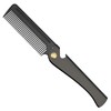 Stainless Steel Folding Comb, Pocket Comb for Men and Women,