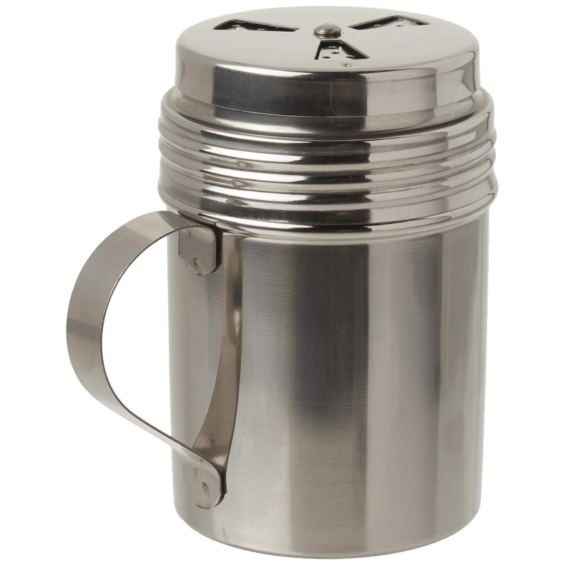 Tablecraft, 10 oz, Silver Stainless Steel Dry Rub Shaker with