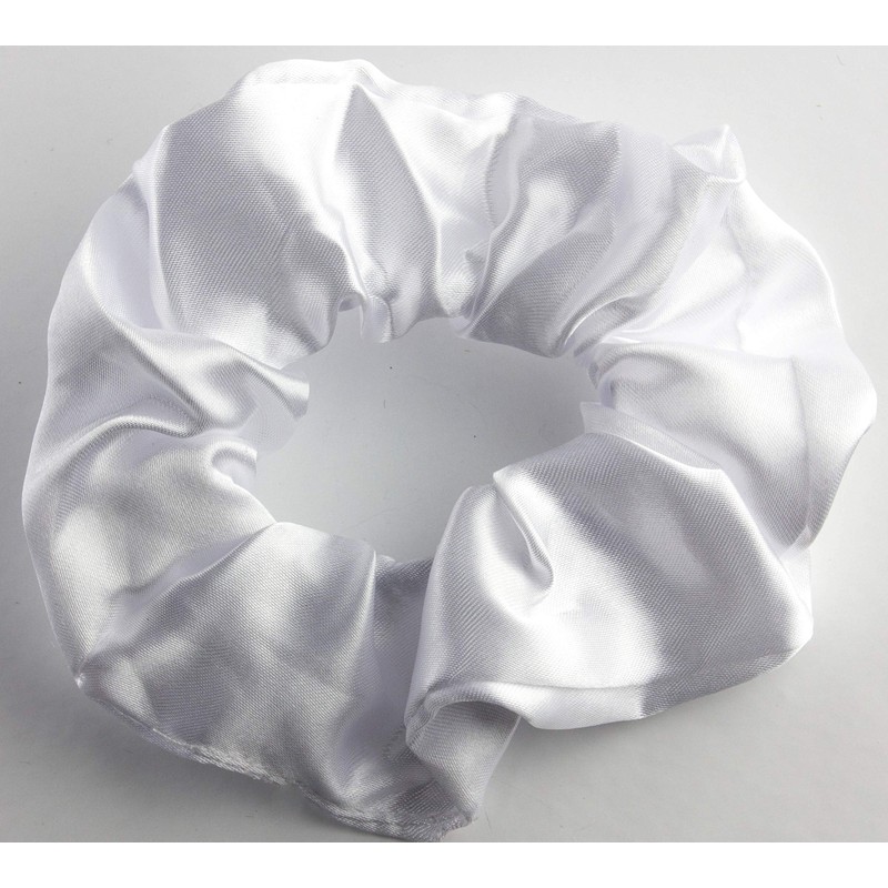 Mytoptrendz® Plain Satin Hair Scrunchies Ponytail Hair Tie Traceless Luxurious