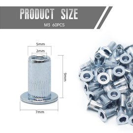 CCLIFE Rivet Nuts Set Stainless Steel M3 M4 M5 M6 M8 M10 Blind Rivet Nuts 150 Pieces Assortment