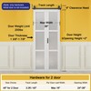 40" Bifold Barn Door Hardware Kit for Double 18" Doors,