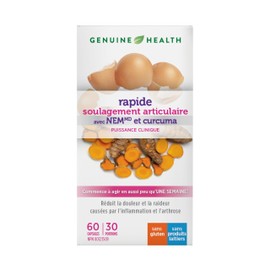 Genuine Health Genuine Health Fast Joint Care, Natural Eggshell Membrane, Gluten Free, Non GMO, Dairy Free, 60 Count Vegetarian Capsules