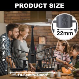 Set of 2 Butterfly Mixing Attachment for Thermomix TM5 TM6 TM31 Stirrer, Butterfly Mixing Attachment for Vorwerk Thermomix Food Processor (Grey and Black)