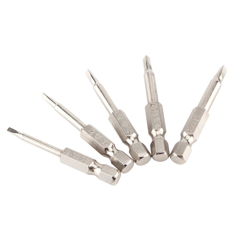 Triangle Head Screwdriver Bit Set, 5pcs 50mm 1/4 Hex Shank