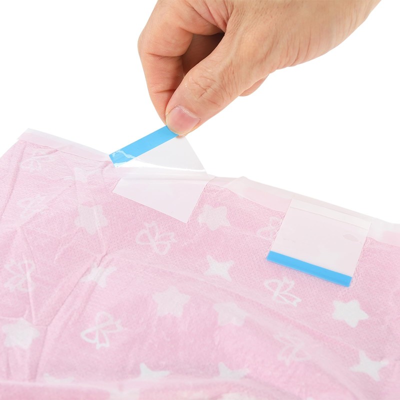 CutiePlusU Adult Diapers Sample 2 Pieces,Sissy Baby Disposable Incontinence Briefs