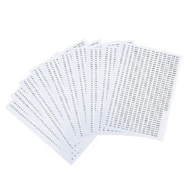 MagiDeal DMC Floss Number Stickers Classification Labels Letters Stitch Tool, Color Number Stickers Decals for, Diamond Painting, white, Single Sticker Diameter 1.1cm