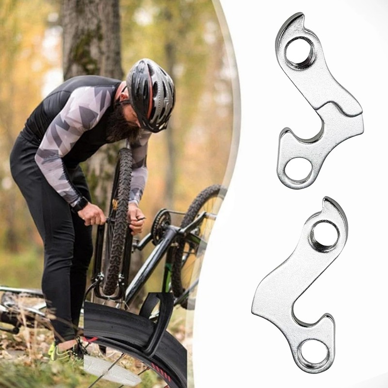 Pack of 2 Aluminium Alloy Derailleur Hanger Cube, Derailleur, Silver