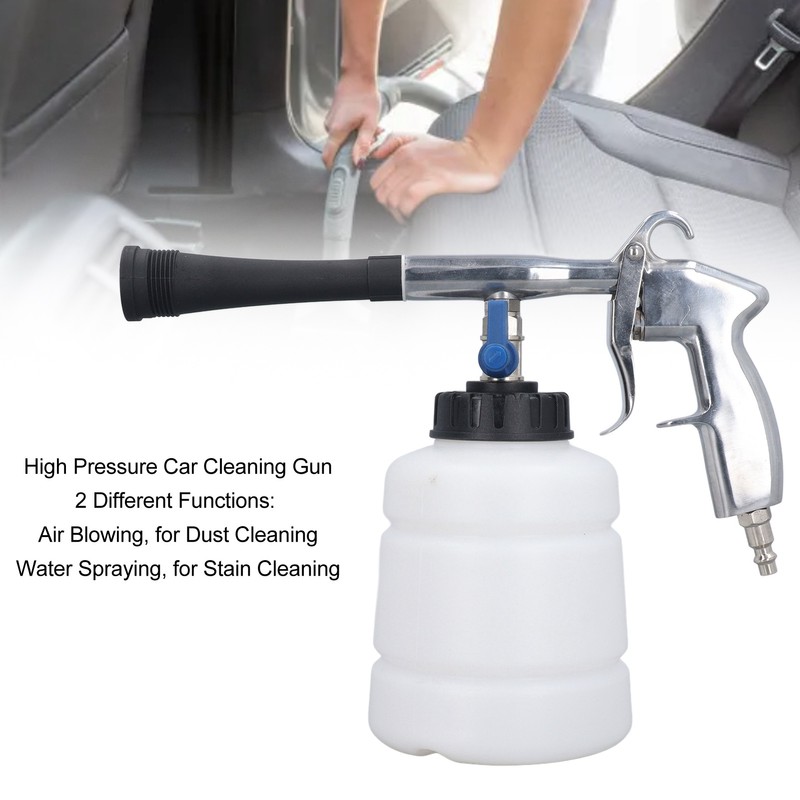 Car Cleaning Gun Compressed Air Blower with Brush Nozzle High