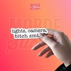 (3Pcs) Lights, Camera, Smile Stickers, 2" Car Decal Ttpd Motivational