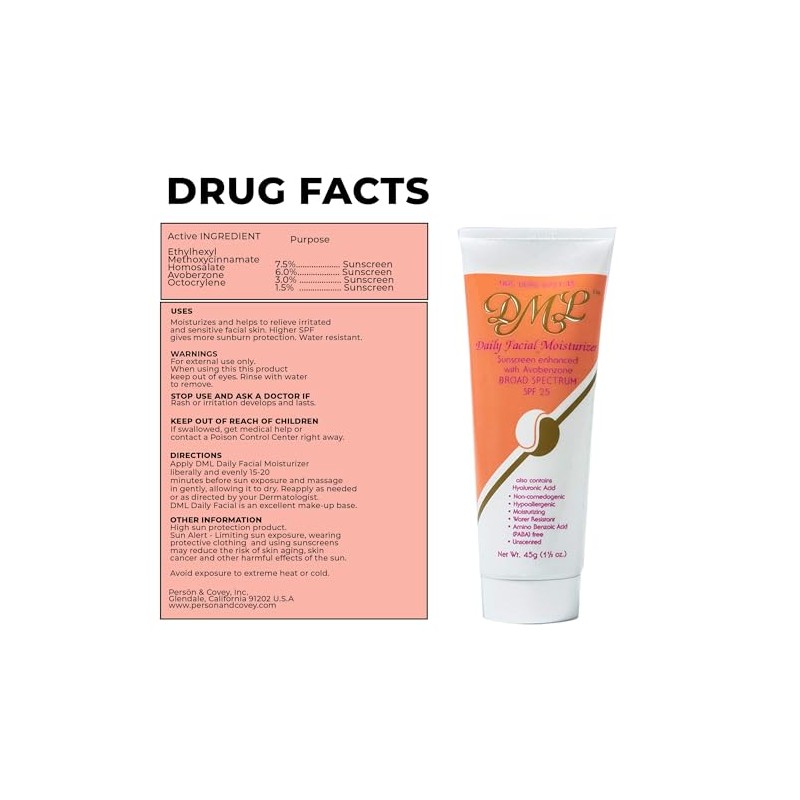 DML Daily Facial Moisturizer SPF 25 1.5 oz. by DML
