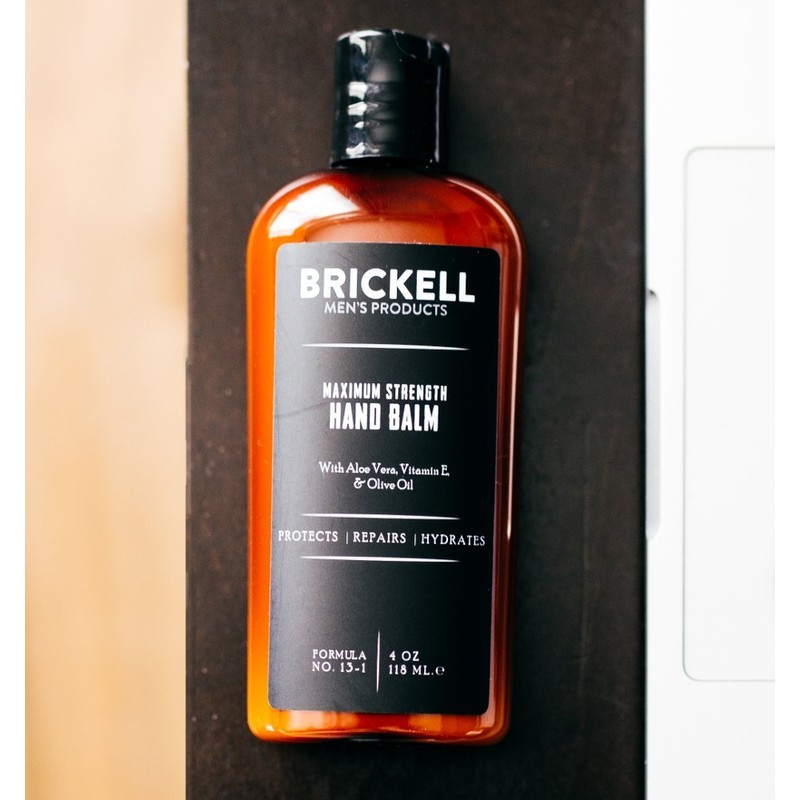 Brickell Men's Products Maximum Strength Hand Lotion Natural & Organic