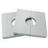 Waziaqoc 2 Pcs Wall Split Flange, ABS Square Self-Adhesive Escutcheon
