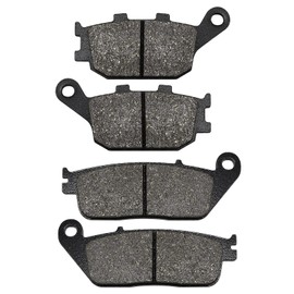 ZICOO Front and Rear Brake Pads for Honda VTX 1300 C R S Retro, VT1100C2 VT1100 C2 Shadow 1100 Sabre, VT 1300 CX Fury, VTX 1300S Retro/C/R/T 2003-2013, VT1300 CS CR Sabre