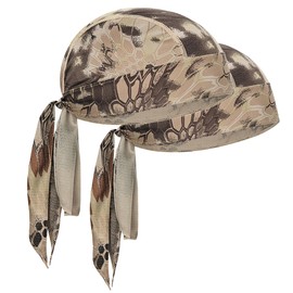 Cooling Durags Skull Cap, Cycling Cap Head Wraps, Sweat-Wicking Pirate Hat Helmet Liner for Running Cycling Motorcycle