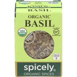 Spicely Organic Basil 0.1 Oz Certified Gluten Free