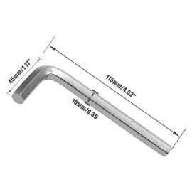 Piutouyar 10mm Hex Key, Allen Key, L Shaped Wrench - 3 Pcs Set for Bike, Furniture Repair
