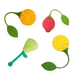 Naranqa - Infusor de té (silicona), 4, Fruit-Shape