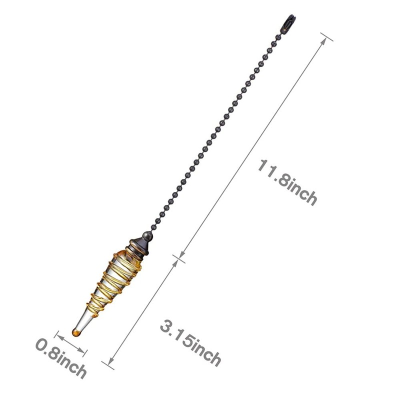 Ceiling Fan Pull Chain 12 inch Cristal Bullet Pull Chain
