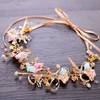 Bohemian Handmade Bridal Bow Flower Wreath Bridesmaid Hairband Flowers (Style1,