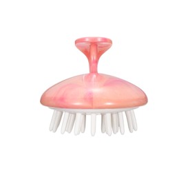 KISMETICS Shampoo Massager Brush, Scalp Massager and Exfoliator Features Soft Bristles to Aid in Dandruff Relief, Increase Circulation, Stimulate Hair Growth for Healthy Looking Hair (Pink Marble)