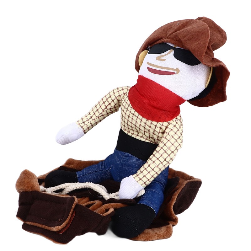Cowboy Pet Costume Breathable Comfortable Polyester Dog Cloth Decorative Funny