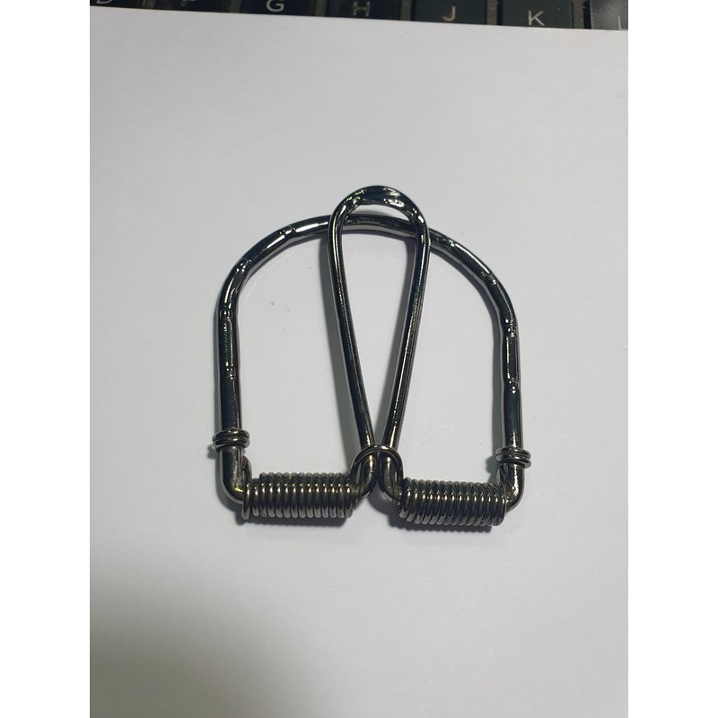 BLUSUPERSHOP Black Burnished Spring Spring Money Clips Handmade Unisex Wet
