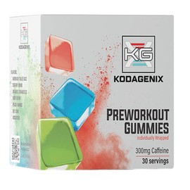 Kodagenix Pre Workout Gummies for Men and Women with Caffeine, L-Citrulline and Beta Alanine - World's First Preworkout Gummy™ - High Stim Preworkout for Men and Women - USA-Made - 30 Servings