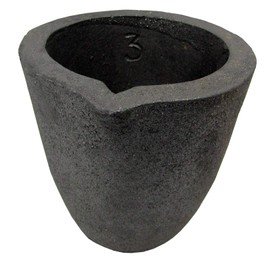 #3-6Kg Clay Graphite Crucibles Premium Black Foundry Cup Furnace Torch Melting Casting Refining for Gold. Also Great for Silver, Copper, Brass, Aluminum