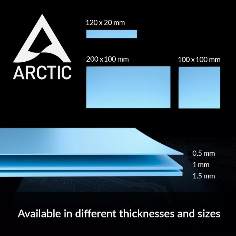 ARCTIC TP-3 Premium Performance Thermal Pad 200x100x0.5 mm (2 Pack)