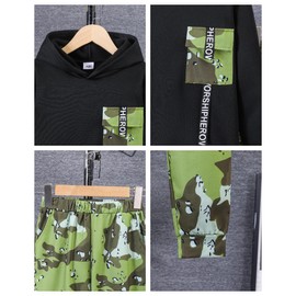 PureChapter Boys Pants Set 2Pcs Clothes for Boys Hooded Sweatshirt Sweatpants Winter Outfits for Kids