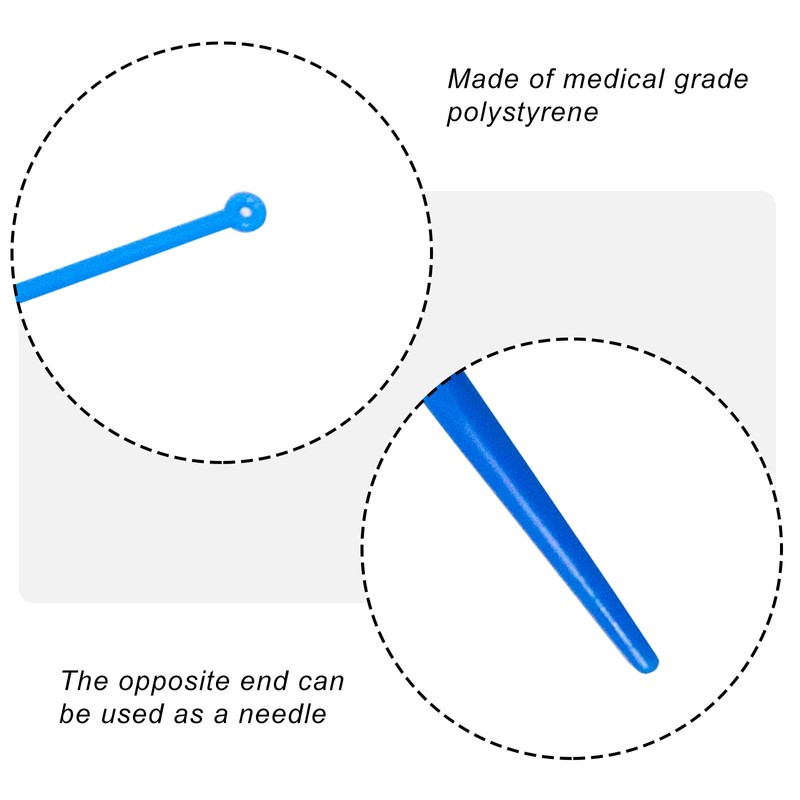CryoKing 25pcs 1ul Disposable Sampling Rods, Plastic Vaccination Loops, Polystyrene