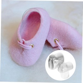 Gatuida 100pcs Clear Shoe Shaper Transparent Booties Display Support for Footwear Flexible Safe Shoe Models for Home Use