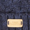 Aran Traditions Ribbed Beanie Hat (Navy)