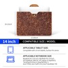 CPNVWA Genuine Leather Laptop Sleeve,Compatible with MacBook Pro 14 Inch