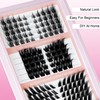 YOONOYA Fox Eye Lash Clusters Wispy Cluster Eyelashes Extensions Manga