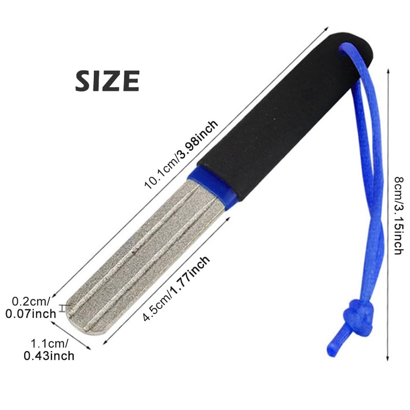 NHBETYS V-Groove Dart Sharpener Precision Double Sided Diamond Grinding File