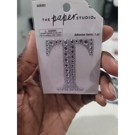 The Paper STUDIO LETTER T ADHESIVE GEMS 1PC ST1