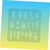 TEHAUX 2pcs White Earring Stencils Hollow-Out Craft Templates for Handmade